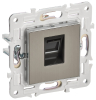 Розетка компьютерная IEK SKANDY RJ45 кат.5E SK-K01N (никель) SK-K10-1-K50