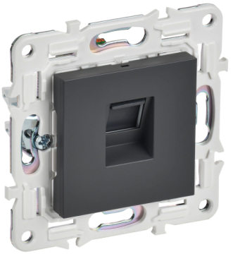 Розетка компьютерная IEK SKANDY RJ45 кат.5E SK-K01T (титан) SK-K10-1-K48