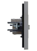Розетка TV проходная FORTE&PIANO FP529 (сталь) FP-A10-P-K46