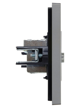 Розетка TV проходная FORTE&PIANO FP529 (сталь) FP-A10-P-K46