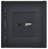 Розетка USB A+C FORTE&PIANO 18Вт FP151 (черный) FP-U22-018-K02