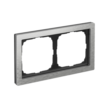 Рамка ArtGallery Pure Systeme Electric двухместная металл (алюминий) GAL312102