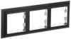 Рамка 3-м BRITE DECOR Черный/хром 3D-форма РУ-3-Бр BR-M32-12-2-K23