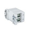 Клемма EKF силовая вводная двойная КСВ 16-95 серая plc-kvs2-16-95-grey