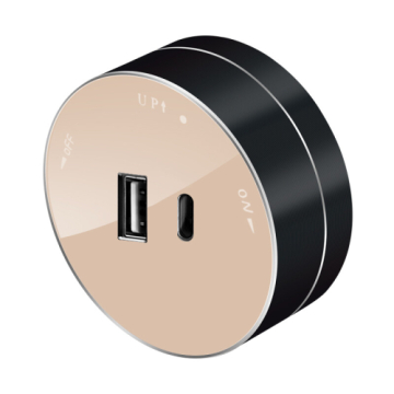 MultiTrack Systeme Electric Розетка 2хUSB тип А+С 18Вт, 5В/3А (песочный) MTK13003P