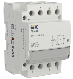 Контактор IEK ARMAT модульный KMR 63А 230В AC 3НО 1НЗ AR-KMR10-063-31-230