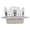 Розетка с крышкой 16А IP44 IEK SKANDY SK-R11B (бежевый) SK-R16-16-44-K10