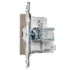 Розетка IEK SKANDY с заземлением со шторками 16А SK-R04Sa (песочный) SK-R14-16-K98