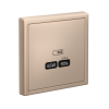 Розетка USB ArtGallery тип С высокоскор. заряд 65W QC PD (песочный) GAL001227