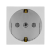 Systeme Electric Розетка В45 СУ с ЗК для каб. кан. бел. RAL9010 RN16-113-BE