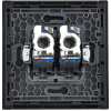 Розетка компьютерная двойная RJ45 FORTE&PIANO кат.6 FP634M (металл шампань) FP-K20-2-M-K37