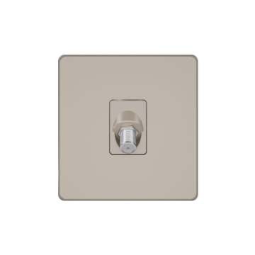 Розетка TV/FM/SAT SE Systeme Infinity 5-2400MГц (песчаный берег) FSE000598