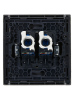 Розетка компьютерная двойная RJ45 FORTE&PIANO кат.6 FP534 (сталь) FP-K20-2-K46