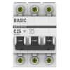 Автоматический выключатель EKF Basic ВА 47-29 3Р 25А 4,5кА (х-ка С) mcb4729-3-25C