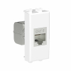 Компьютерная розетка DKC Avanti RJ-45 без шторки кат. 6 экранированная 1 модуль (белое облако) 4400791