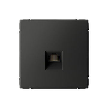 Розетка компьютерная RJ45 ArtGallery кат. 5e (базальт) GAL001483