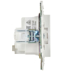 Розетка IEK SKANDY с заземлением без шторок 16А SK-R05W (арктический белый) SK-R11-16-K01