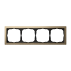 Рамка ArtGallery Pure Systeme Electric четырехместная металл (латунь) GAL312204