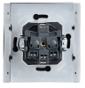 Розетка с крышкой FORTE&PIANO винтовое крепление 16А IP44 FP321 (серый) FP-R16-16-44-K03