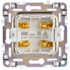 Аудиорозетка IEK SKANDY 4-ая SK-A01T (титан) SK-S40-K48