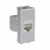 Компьютерная розетка DKC Avanti RJ-45 без шторки кат. 6 экранированная 1 модуль (закаленная сталь) 4404791
