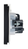 Розетка с крышкой FORTE&PIANO винтовое крепление 16А IP44 FP121 (черный) FP-R16-16-44-K02