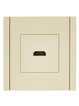 Розетка HDMI IEK FORTE&PIANO FP440 (ваниль) FP-H10-K10