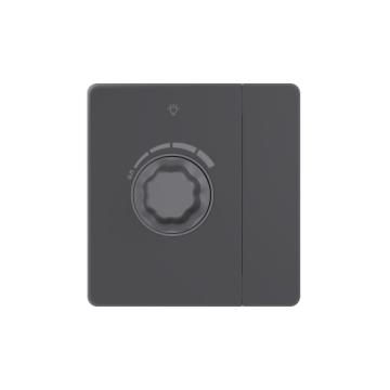 Светорегулятор SE Systeme Infinity TRIAC c выключателем 300Вт (вулканический пепел) FSE000721