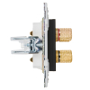 Аудиорозетка IEK SKANDY 4-ая SK-A01Bl (черный) SK-S40-K02