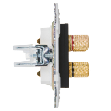 Аудиорозетка IEK SKANDY 4-ая SK-A01Bl (черный) SK-S40-K02