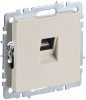 Розетка компьютерная BRITE RJ45 кат.6 бежевый РК11-БрКр BR-K10-2-K10