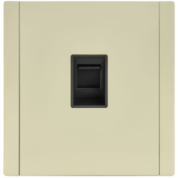 Розетка компьютерная FORTE&PIANO RJ45 кат.5E FP832M (металл слоновая кость) FP-K10-1-M-K41