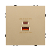 Розетка USB A+C 65W, золотой Kollinger Eclipse EC-024GD EC-024GD