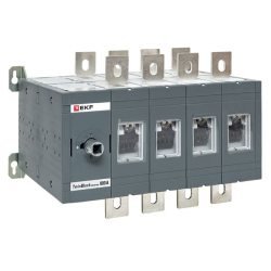 Рубильник реверсивный EKF TwinBlock 800A 4P без рукоятки управления tb-s-800-4p-rev