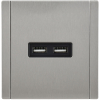 Розетка USB A+A FORTE&PIANO 3,1А FP749M (металл никель) FP-U21-D31-M-K50