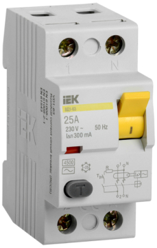УЗО ВД1-63 IEK 2Р 25А 300мА тип AC MDV10-2-025-300