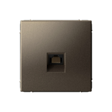 Розетка компьютерная RJ45 ArtGallery кат. 6а (мокко) GAL000686