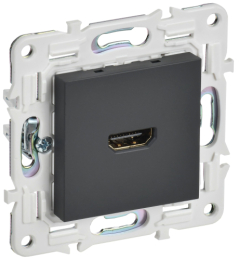 Розетка HDMI IEK SKAND SK-H01G (графит) SK-H10-K53