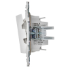Выключатель проходной 2-клавишный IEK SKANDY с индикацией 10А SK-V10W (арктический белый) SK-V22-1-10-K01
