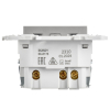 Розетка IEK SKANDY с/з со шторками 16А с USB C 18Вт SK-R17S (серебряный) SK-R14-16-U14-018-K23