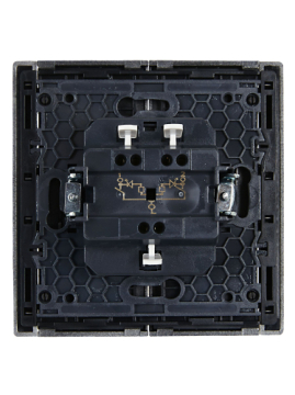 Выключатель 2-кл с индикатором FORTE&PIANO 10А FP506 (сталь) FP-V20-1-10-1-K46