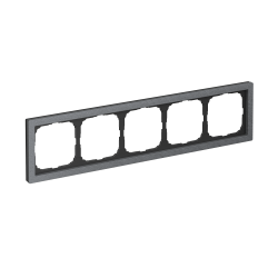 Рамка ArtGallery Pure Systeme Electric пятиместная камень (графит) GAL373105