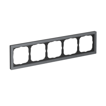 Рамка ArtGallery Pure Systeme Electric пятиместная камень (графит) GAL373105