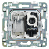 Розетка TV+RJ45 кат.5E IEK SKANDY SK-A14S (серебряный) SK-AK20-1-K23