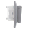 Розетка 2-ая с/з с крышкой 16А в сборе IP44 IEK SKANDY SK-R12S (серебряный) SK-R26-16-44-K23-F