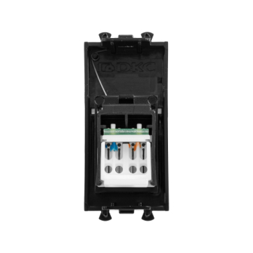 Компьютерная розетка DKC Avanti RJ-45 модульная кат. 5е (черный матовый) 4412461
