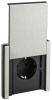 Розетка с крышкой FORTE&PIANO 16А IP44 FP721M (металл никель) FP-R16-16-44-M-K50