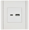 Розетка USB A+C FORTE&PIANO 3,1А FP250 (белый) FP-U22-D31-K01