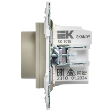 Термостат IEK SKANDY электронный с индикацией SK-T01B (бежевый) SK-RT11-K10