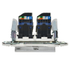 Розетка компьютерная двойная IEK SKANDY RJ45 кат.6 SK-K04N (никель) SK-K20-2-K50